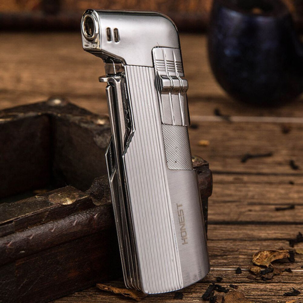 Yeuligo Multi-Functional Special Pipe Machine Oblique Fire Vintage Flame Lighter Inflatable With Smoke Knife Pressure Tamper Scraper