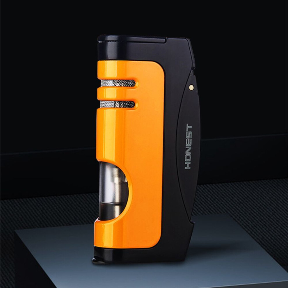 Yeuligo Boutique Creative Torch Lighter Metal Gas Lighters With Personalized Cigar Cutter Smoking Set Wholesale