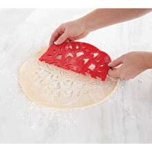 Talisman Designs Pie Top Cutter 10-tommer rød pie crust cutter pie dekorationsværktøj