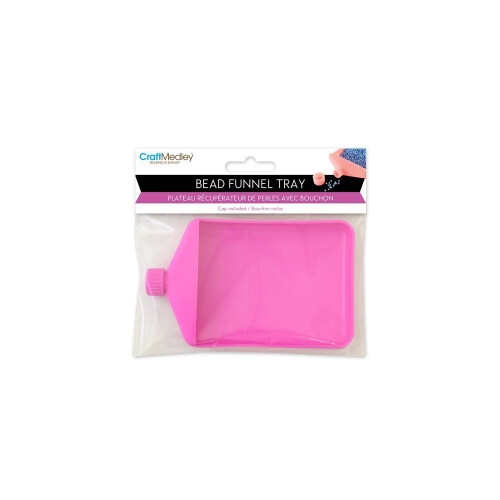 Multicraft importerer perletragtbakke m/h?tte- Pink ca. 4,75"""" x 3""""
