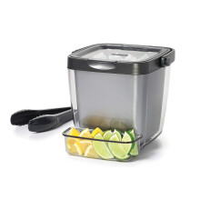 Oxo Good Grips Balde de Gelo de Parede Dupla com pin as e Bandeja de Decora o de Grey 7.37 """" L x 8.5 """" W X 7.5 """" H
