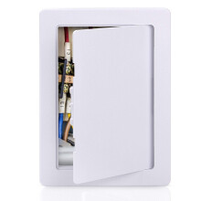 PNKKODW sanitair toegangspaneel voor gipsplaten 6 x 9 inch kunststof toegangsdeur verwijderbaar wandtoegangspaneel plafond versterkt scharnierend duu