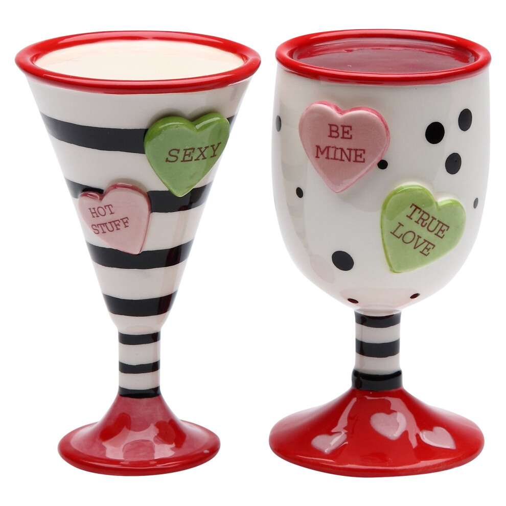 StealStreet SSCG62363  3.5 Inch Valentine Wine and Martini Cups Salt