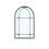 Living And Home Arched Wall Hanging Metal Windowpane Mirror Home Decoration 4