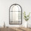 Living And Home Arched Wall Hanging Metal Windowpane Mirror Home Decoration 2