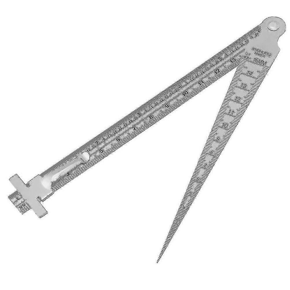 Cone Gap Gauge Stainless Steel Depth Gauge Hole Inspection Tool Size Measurement Weld