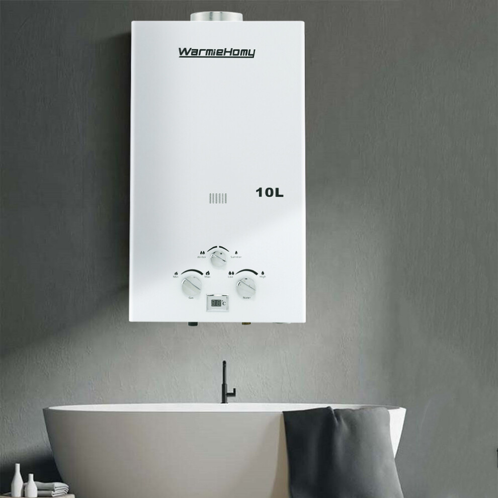 10L 20KW Outdoor Instant Gas Water Heater with Shower Head