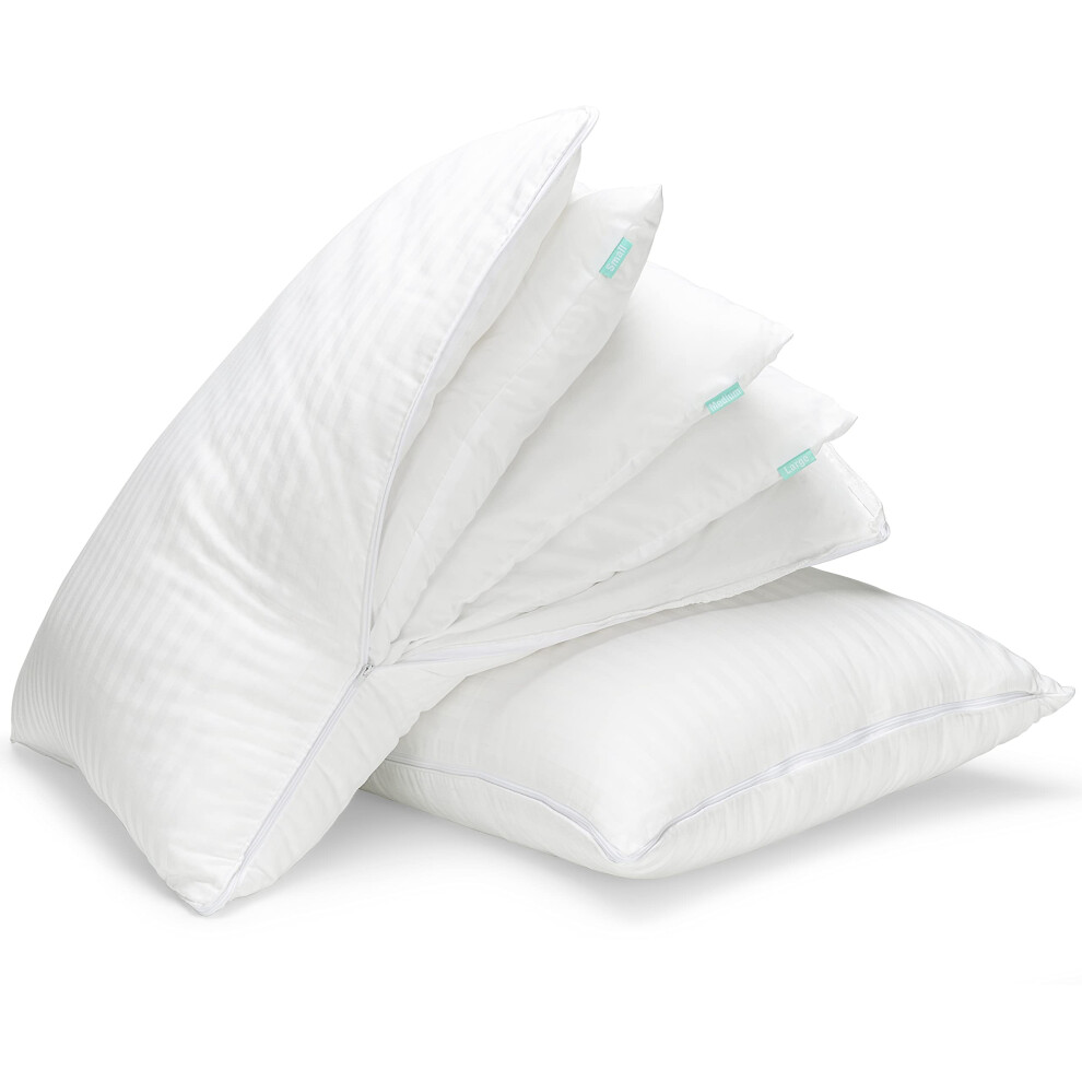 EverSnug Adjustable Layer Pillows for Sleeping - Set of 2 Cooling Luxury Pillows for Back Stomach or Side Sleepers (Queen (Pack of 2))