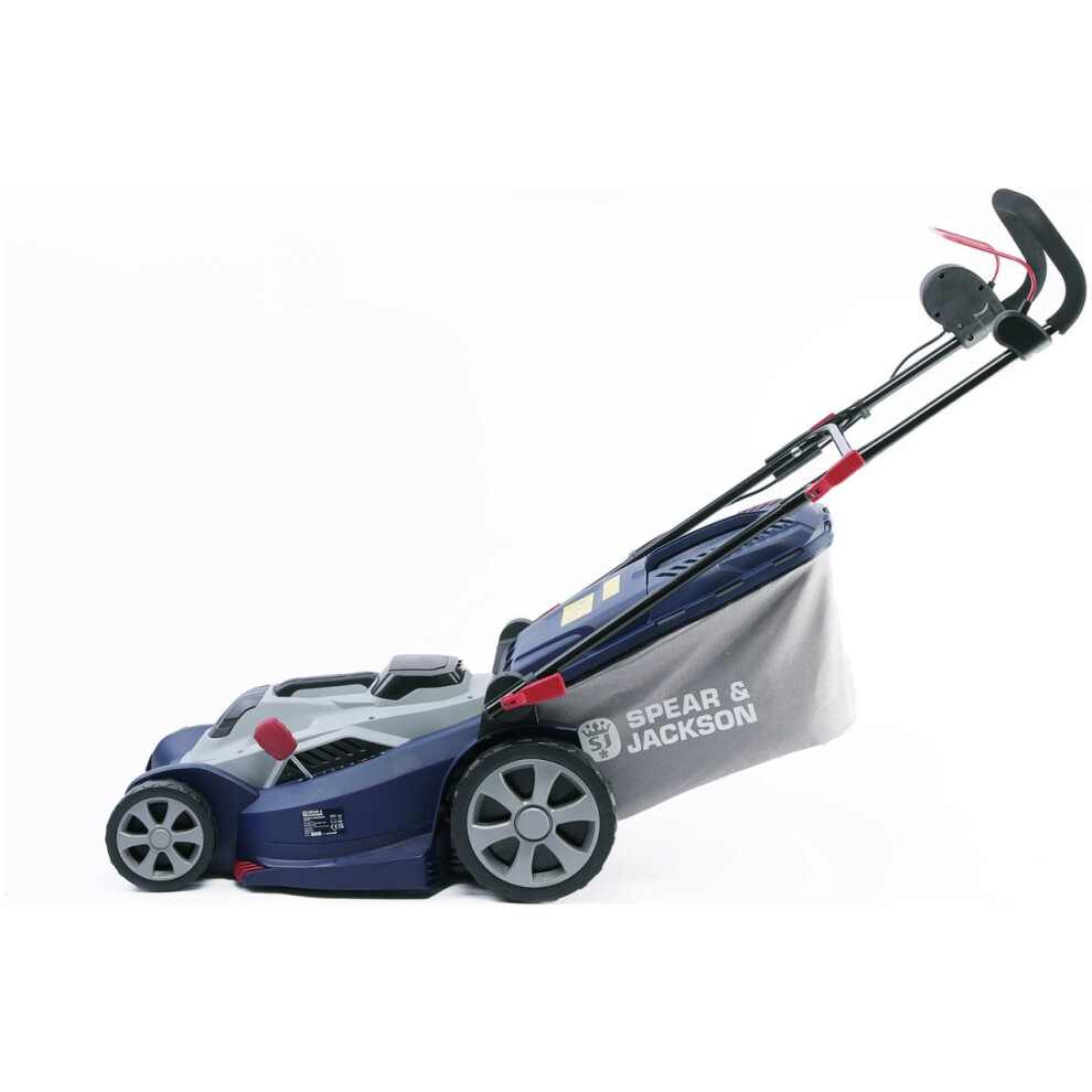 Spear & Jackson Scr3640a 40Cm Cordless Rotary Lawnmower - 36V Blue