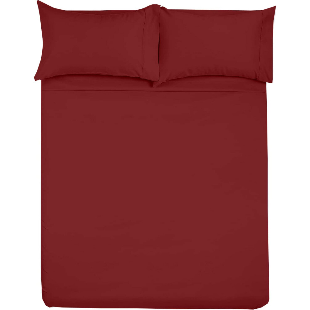 Ensemble de draps en microfibre pour camping-car 48 x 75, draps de lit bordeaux unis pour lits superpos   s complets 3/4, pour camping-cars et cara