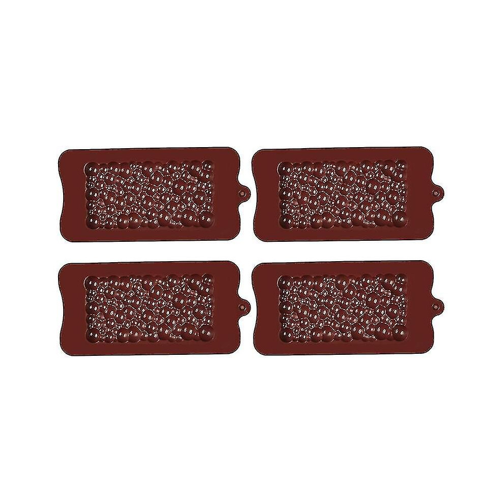 4 Pack Fondant Moulds Baking Gadgets Candy Mold Silicone Material for Diy Baking