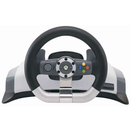 Refurbished Microsoft Xbox 360 Wireless Racing Wheel With Force Feedback Pedals 1