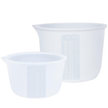 Silicon care masoara bol-epoxi ra?ina fluid de arta unt cu unt ciocolata cu ciocolata pour mixing-bpa set liber de 2 1000ml/36oz (4 cani) 600ml/2