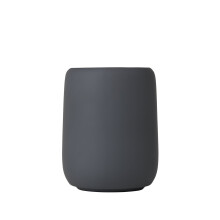 Blomus Tazza per spazzolino da denti in ceramica e silicone con magnete H 11 cm 8 5 cm V 0 3 l