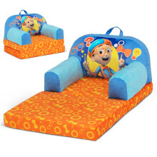 Delta Children Cozee Buddy Chaise Longue Pliable pour Enfants, Blippi