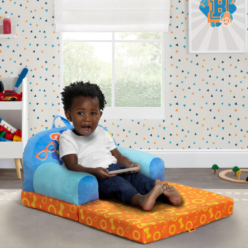 Delta Children Delta Children Cozee Buddy Flip-Out Barnstol, Blippi 1