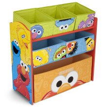 Organizador de Brinquedos de 6 Caixas Sesame Street da Delta Children