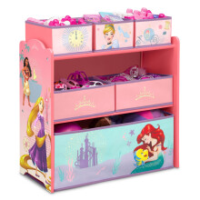 Delta Children Design & Store 6 Bin Toy Storage Organizer Disney Princess