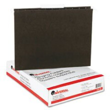 Dossiers suspendus universels UNV14113EE 1/3 Onglet 11 Points - Lettre, Vert Standard (25/Boîte)