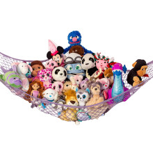 Lilly's Love Standard Fyldt dyreet Net Hammock til Plushie Toys | Hjørnehængende arrangør til din bamse og indelukkede samling | Let at hænge m/i