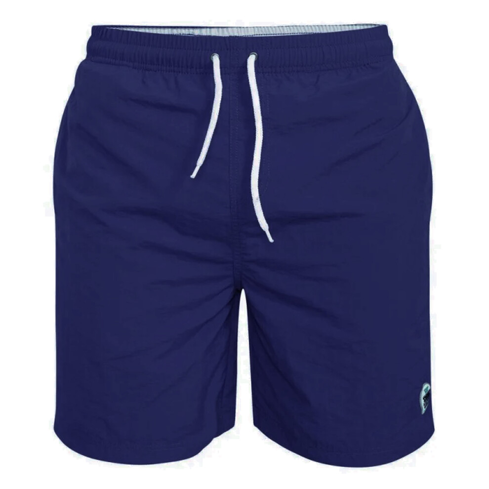(M, Navy) Duke Mens Yarrow D555 Full Length Swim Shorts