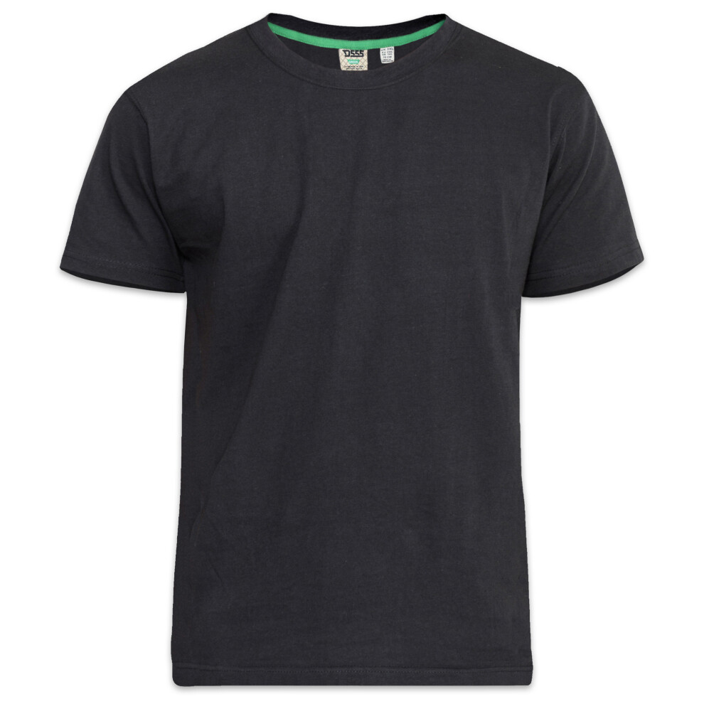 (6XL, Black) Duke Mens D555 Kingsize Flyers-1 Crew Neck T-Shirt