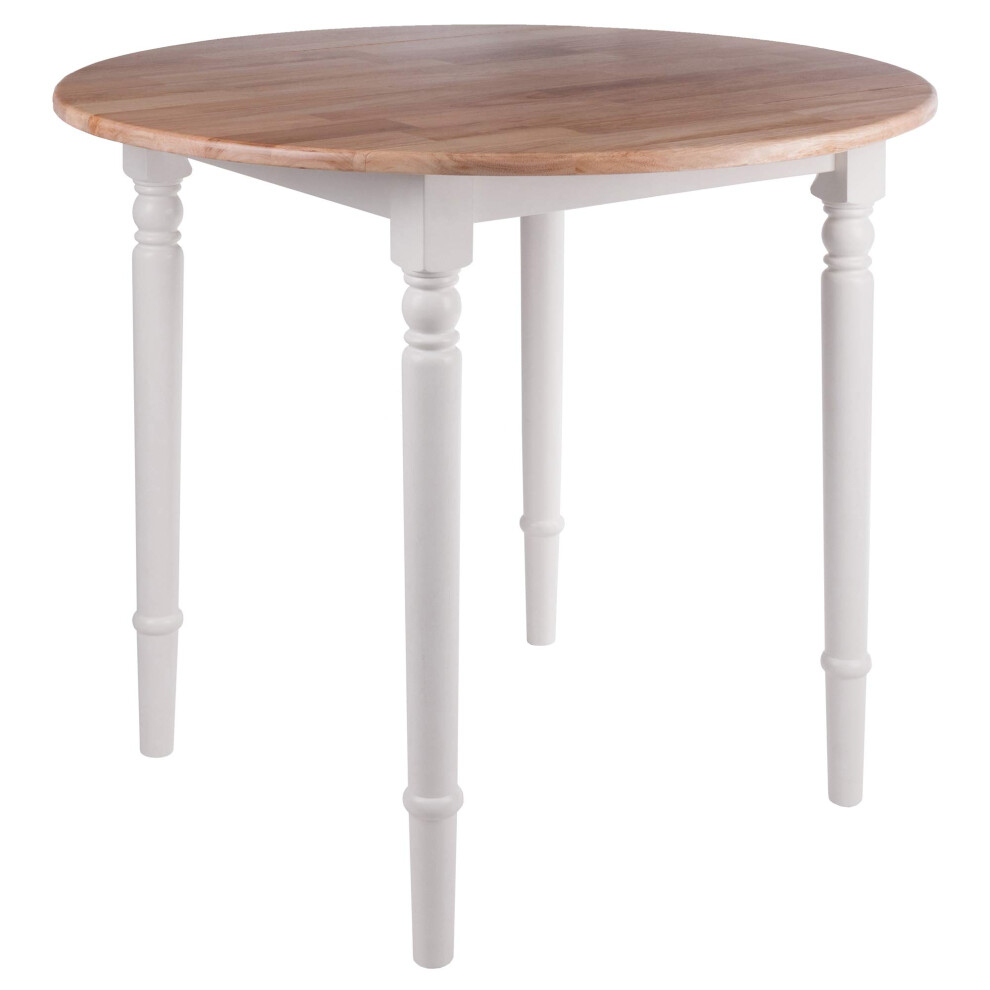 Winsome Wood Element 2-Pc Set Bar Stools with Natural and White Finish 53270