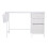 Living And Home Multipurpose White Metal Frame Computer Desk for Home Office 3