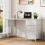 Living And Home Multipurpose White Metal Frame Computer Desk for Home Office 2