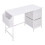 Living And Home Multipurpose White Metal Frame Computer Desk for Home Office 4