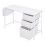 Living And Home Multipurpose White Metal Frame Computer Desk for Home Office 5
