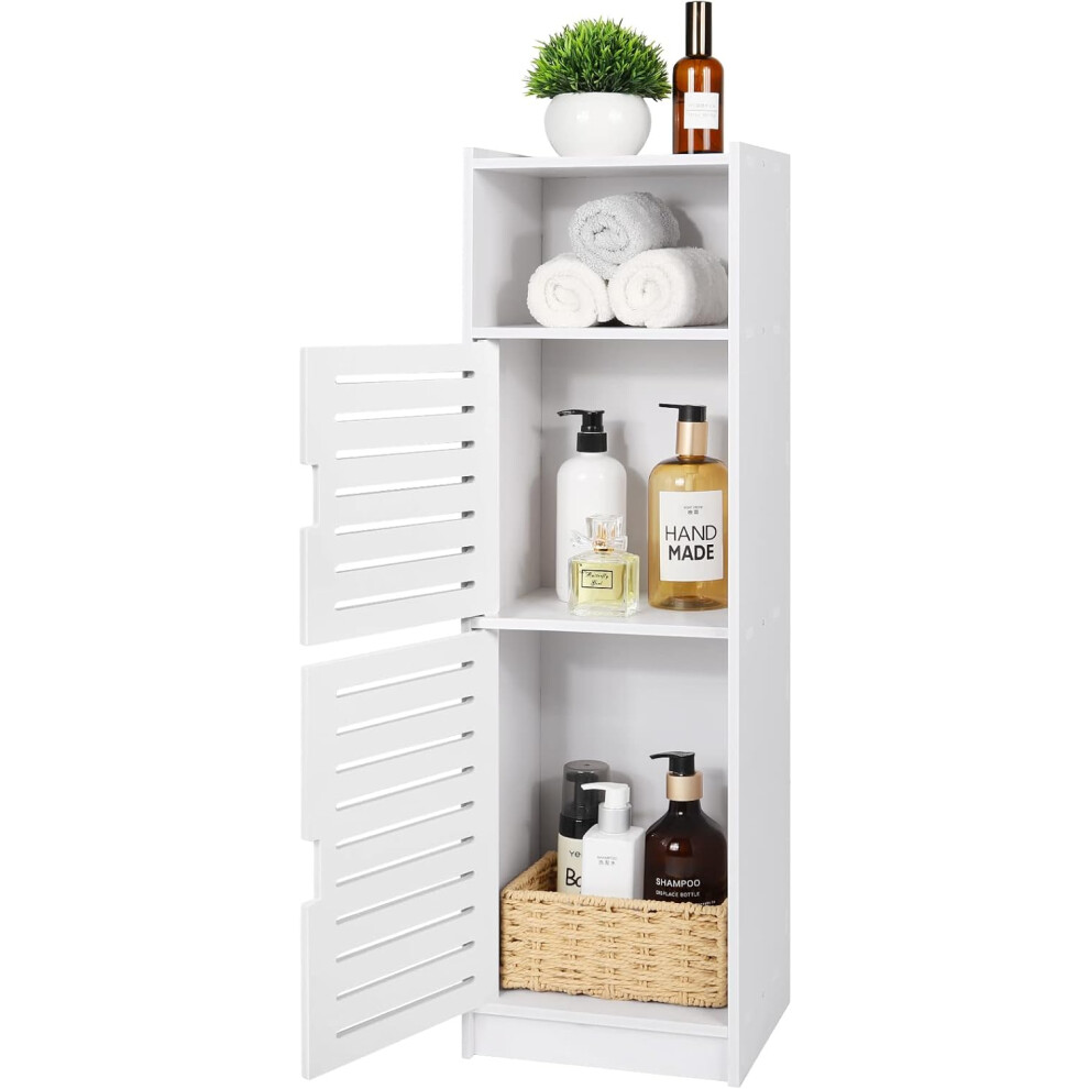 Waterproof Bathroom Cabinets,Bathroom Storage Units with Open Storage Shelf