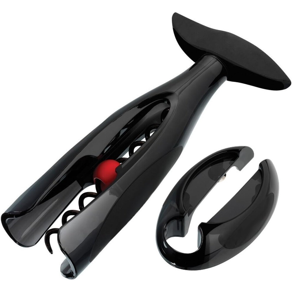 (Black Onyx, Gs200) Wine Accessories Corkscrew Gift Set with Corkscrew and Foil Cutter
