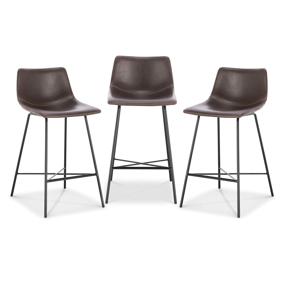 Poly and Bark Counter Stool 24 inches Counter Height Bar Stools Set