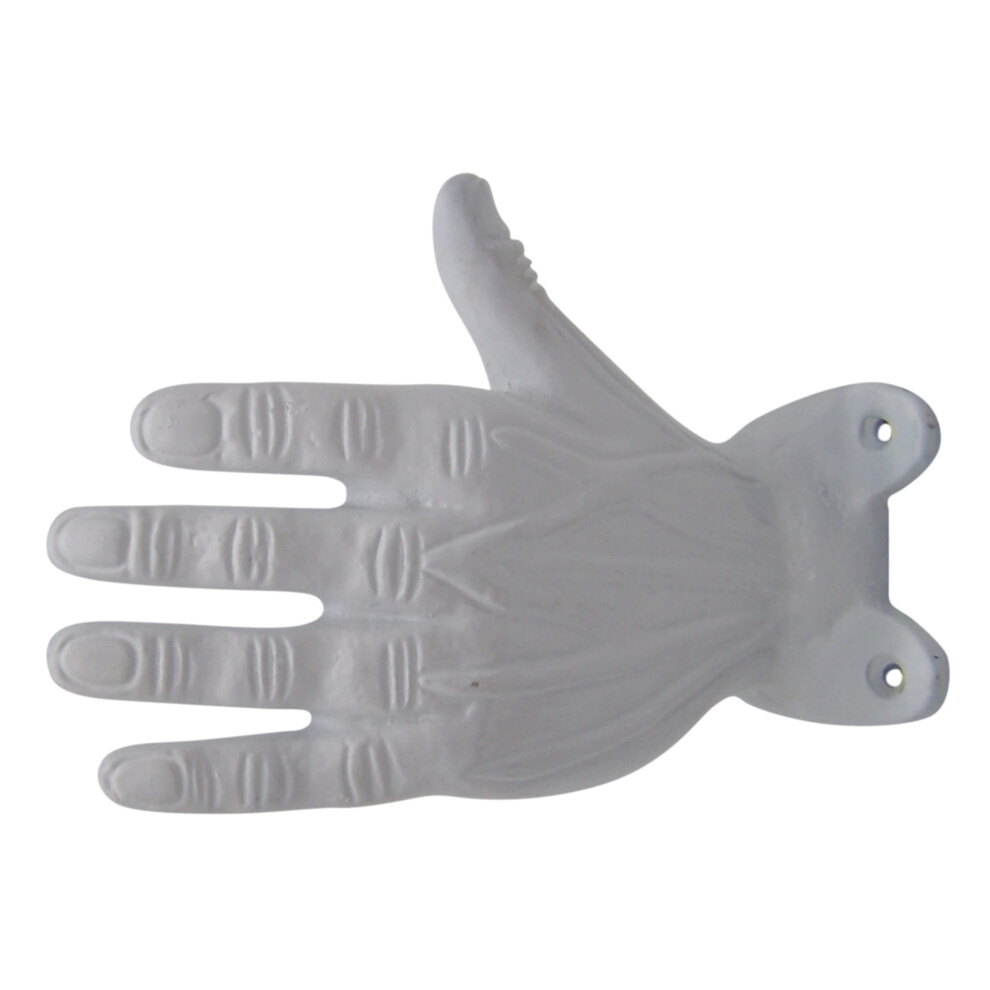 Crochets muraux rustiques en fonte blanche patin   e, pour gaucher, d   coration d'int   rieur unique, 15 cm