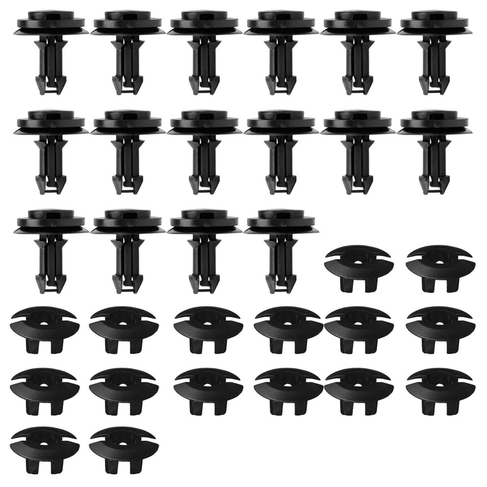 Pack Of 32 Front Air Deflector Retainer Clip Grommets Front Air Dam And Front Lower Bumper Clips For Gmc Sierra Chevrolet 783971714861