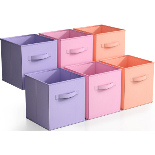 Sorbus Storage Cubes  11 Foldable Storage Bins with Handle for Nurs