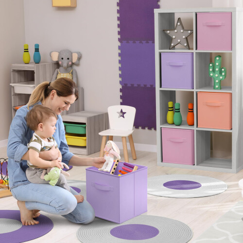 Sorbus Storage Cubes  11 Foldable Storage Bins with Handle for Nurs 1