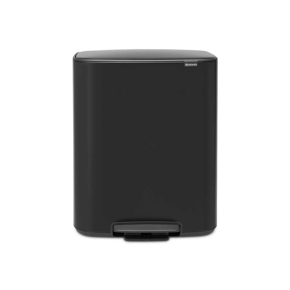 Brabantia Bo Step-On Pedal Trash Can - 2 X 8 Gal Inner Buckets (Matt B