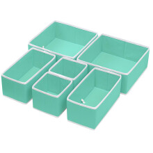 Bote de rangement en tissu pliable simple Rodeur de rangement de placard Diveneur de tiroir de tiroir de panier pour les sous-vetements pour les