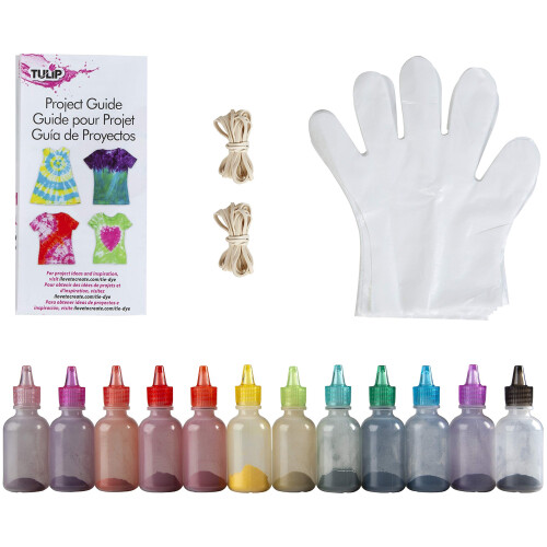 Σετ Tie-Dye Tulip One-Step, Καρναβάλι, Υπέροχα Χρώματα, Starter Kit για Στυλ, 12 Χρώματα 1