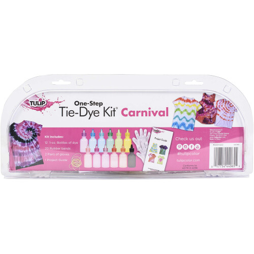 Σετ Tie-Dye Tulip One-Step, Καρναβάλι, Υπέροχα Χρώματα, Starter Kit για Στυλ, 12 Χρώματα 2