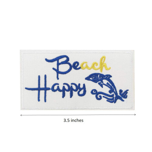Dragut Patch Beach Happy Fier brodat pe patch 1