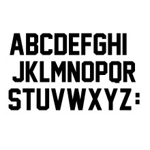 Fanbay 78 Stck 5,1 cm groe Buchstaben zum Aufbgeln von A bis Z, Thermotransfer-Buchstabenpapier fr Sporttrikots, T-Shirts, Teamnamen (schwarz)