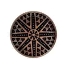 Bezelry 10 buc. Nasturi tribali cu tije metalice Sun. 23 mm (7/8 inch) (Cupru antic)