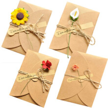 Cart   o de flor 50 pacote de agradecimento cart   o AECIH Todas