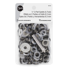 Ojales Dritz de 1/4 pulg., sujetadores de bronce de 2 piezas de 1/4 pulg.