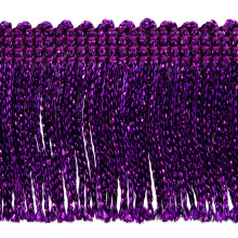 Trims by the Yard 2"""" Metallic Chainette Fringe Trim | Lila | (10 yards avskrning)