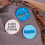 Botões Kappa Kappa Gamma Desert Cactus Pin Back - Pacote de 3 Variedades 2.25 polegadas 3
