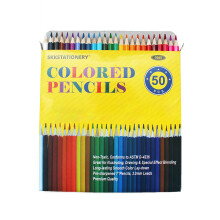 SKKSTATIONERY 50 Stck Buntstifte, 50 leuchtende Farben, Zeichenstifte fr Skizzen, Kunst, Malbcher, Weihnachten, Halloween, Geschenke